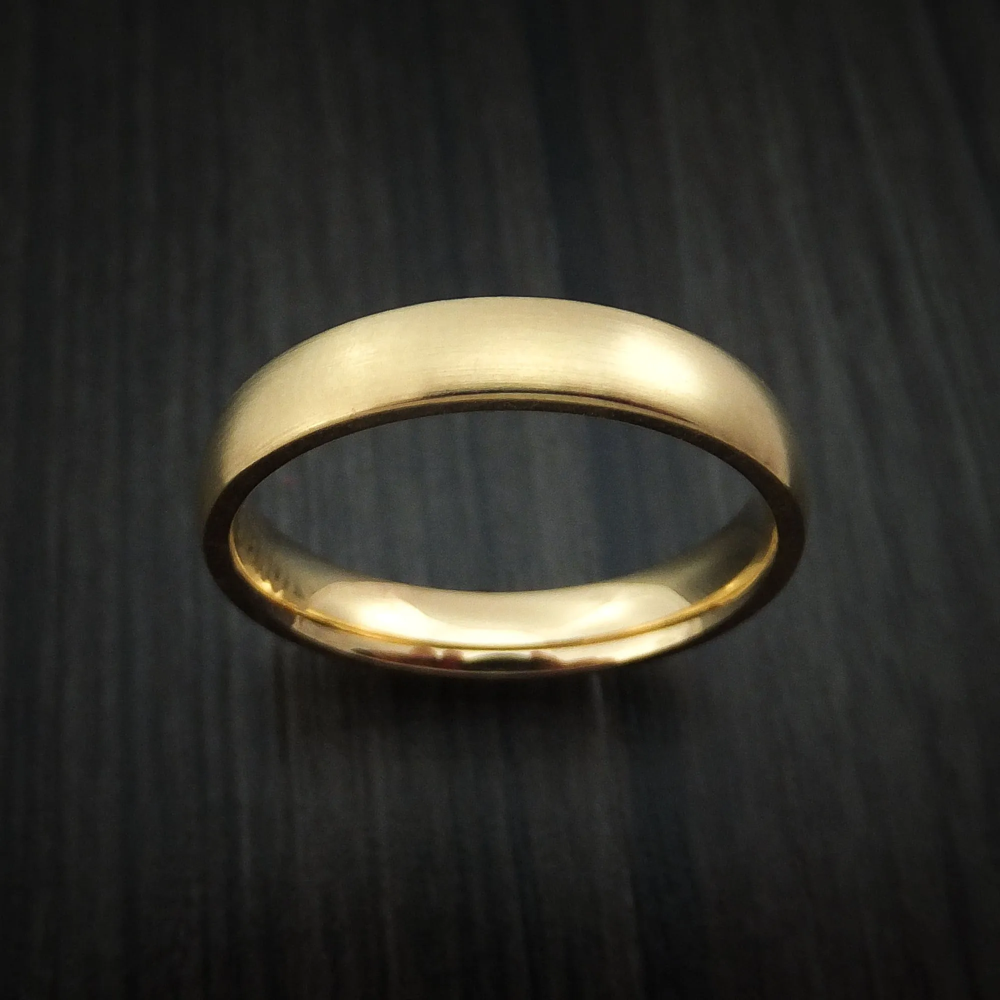 14K Yellow Gold Classic Style Wedding Band Custom Made