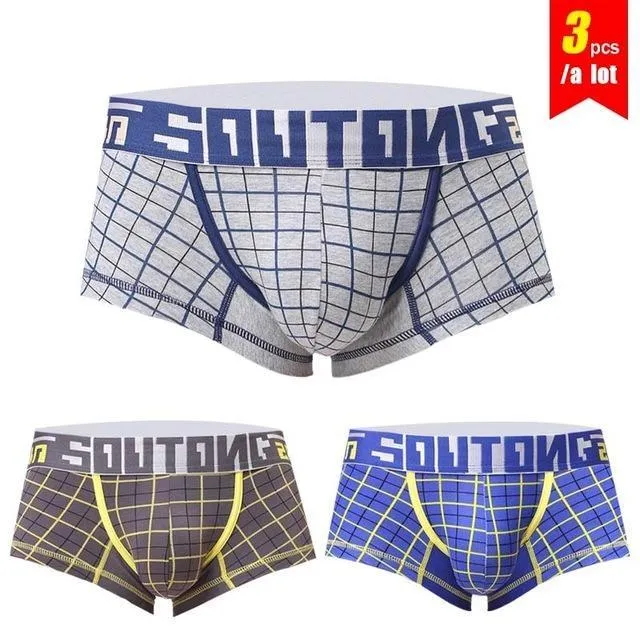 3 Pieces' and 'Lot of Men's Shorts Boxers Cotton Spandex Plaid Underwear