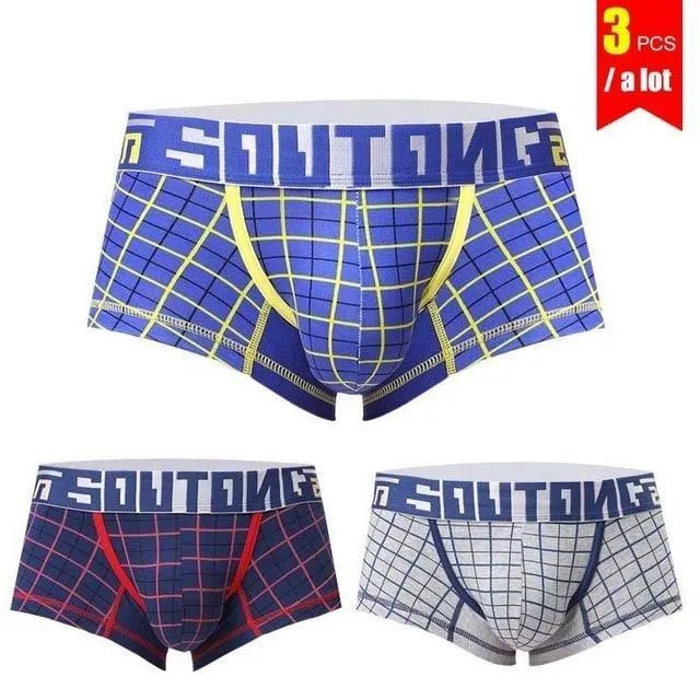 3 Pieces' and 'Lot of Men's Shorts Boxers Cotton Spandex Plaid Underwear