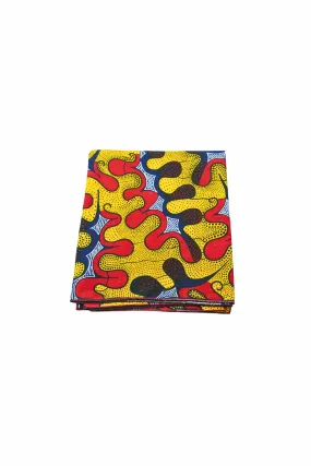 Aba Headwrap - Orange and Yellow Awoulaba African Ankara Wax Cotton Print