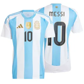 adidas Men's Argentina 2024/25 Home Jersey w/ Messi #10 Printing