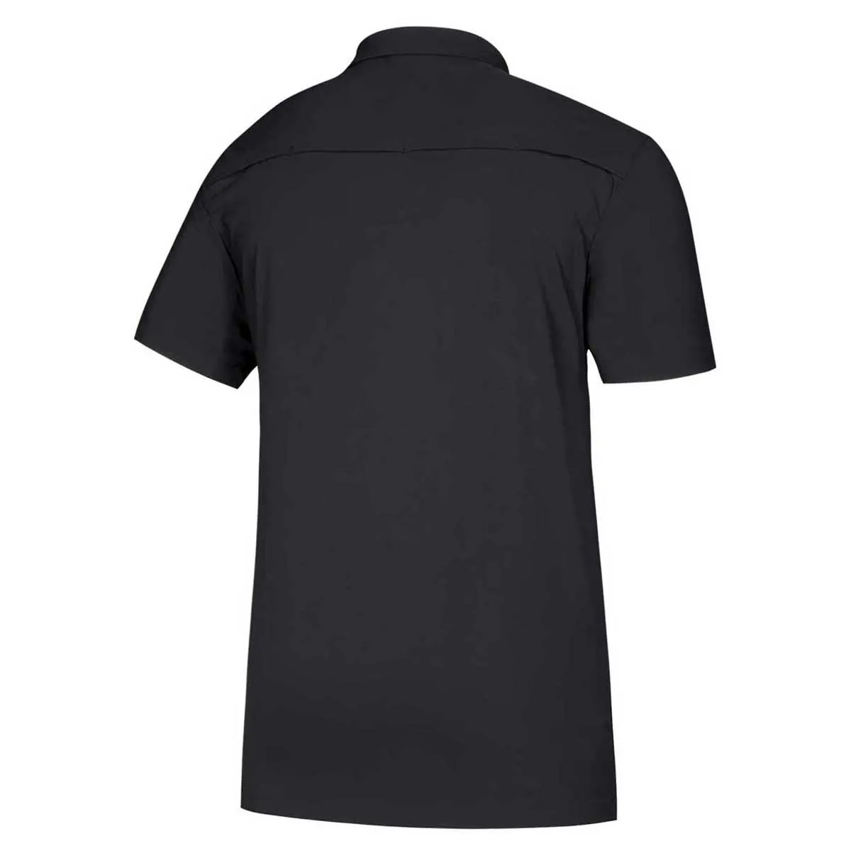 adidas Men's Black/White Game Mode Full Button Polo