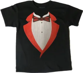 AFONiE Red Tuxedo Kids T-Shrt