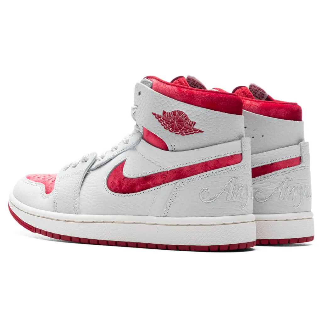 Air Jordan 1 Zoom CMFT 2 'Valentines Day' Women's - Summit White/Gym Red/Phantom