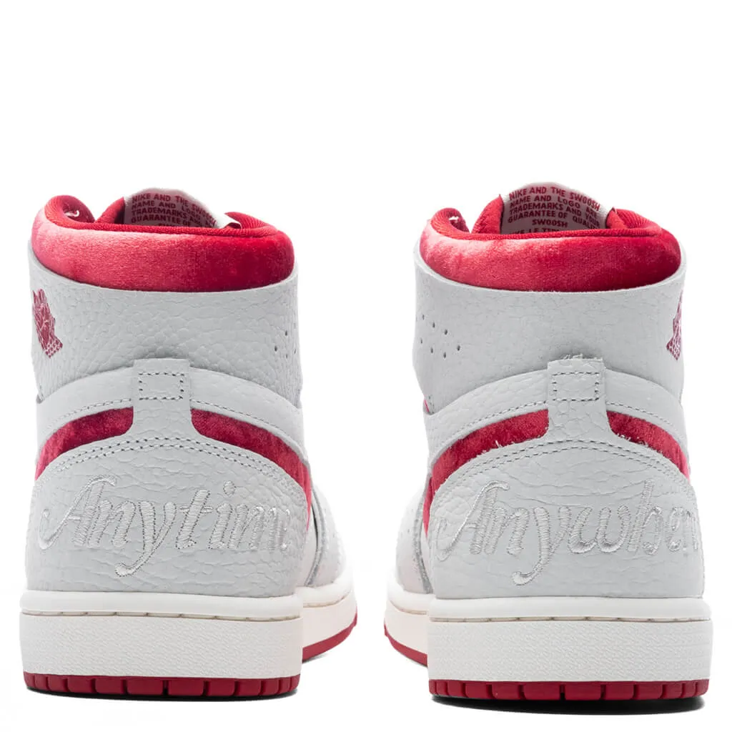 Air Jordan 1 Zoom CMFT 2 'Valentines Day' Women's - Summit White/Gym Red/Phantom