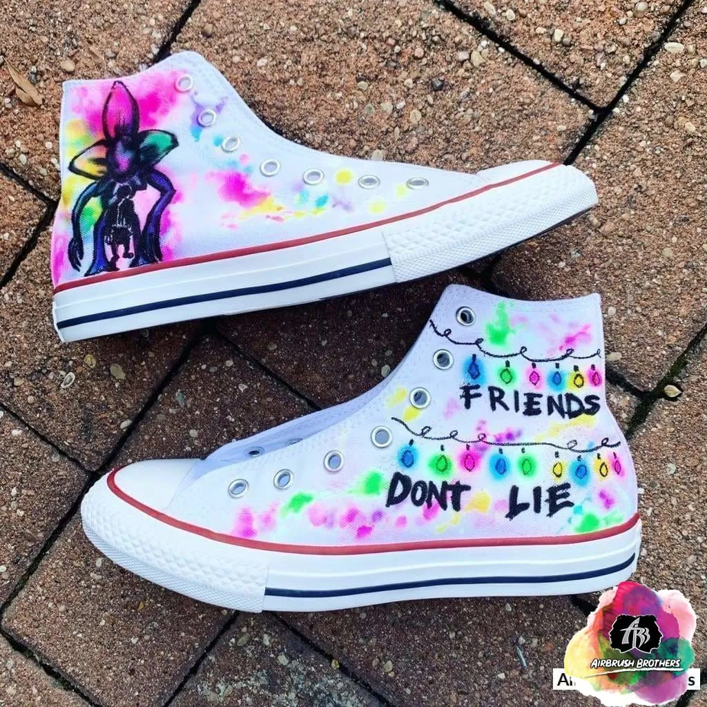 Airbrush Custom Stranger Things Shoe Design