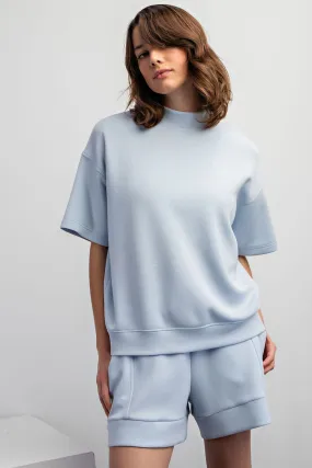 'All About Comfort' Top - Sky Blue