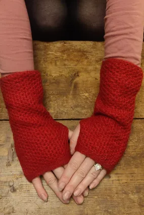 Annie Glue Textured Hand Warmers in  Cherry