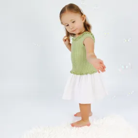 Artesania Granlei Girls Pistachio Dress