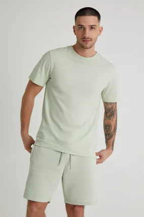 Aston crew neck t-shirt in Artichoke