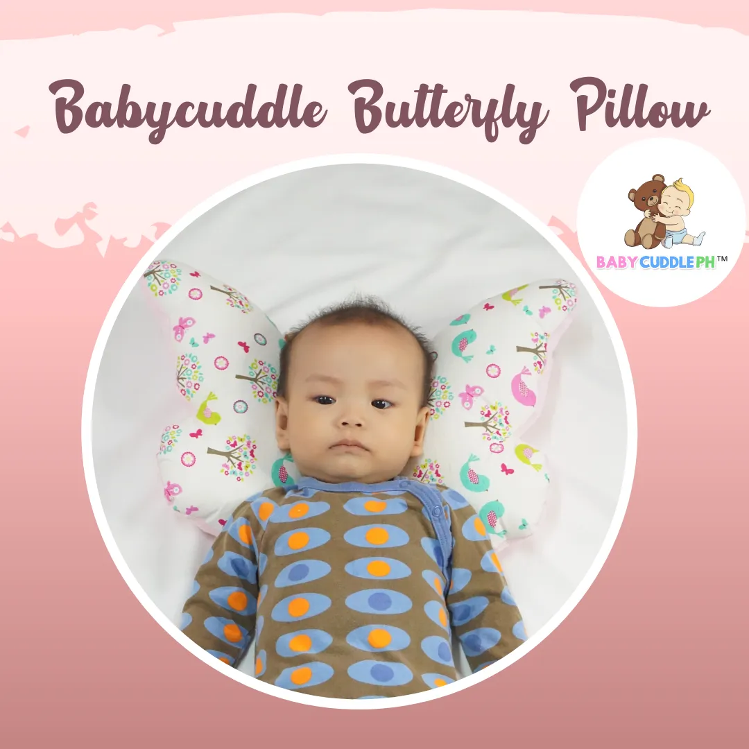 Babycuddle Butterfly Pillow - Cats in White