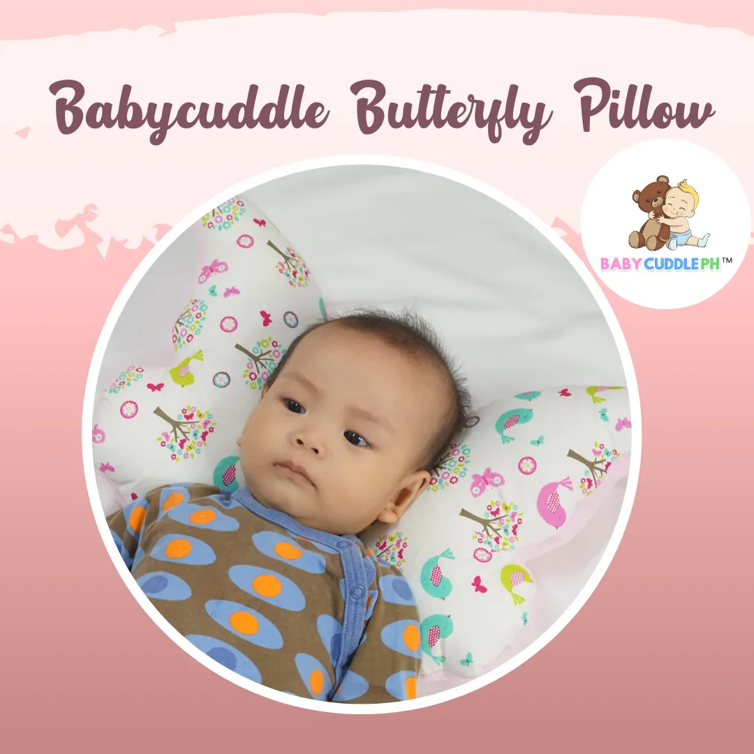 Babycuddle Butterfly Pillow - Cats in White