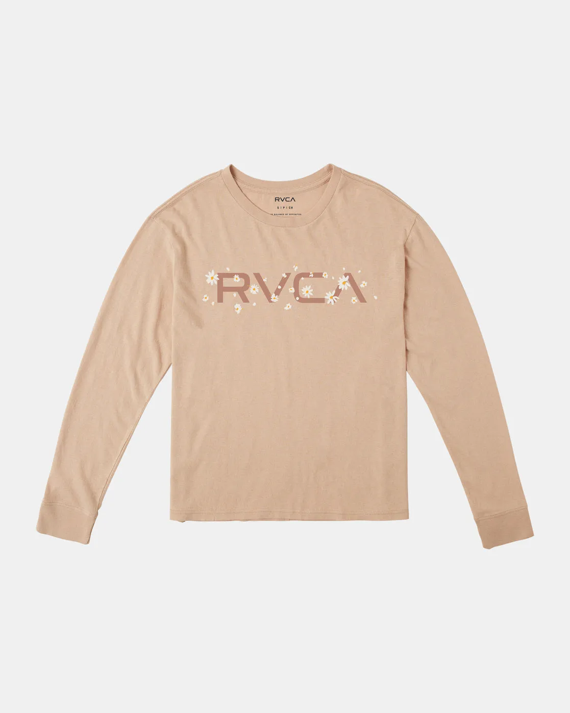 Big RVCA Daisy Long Sleeve T-Shirt - Nude