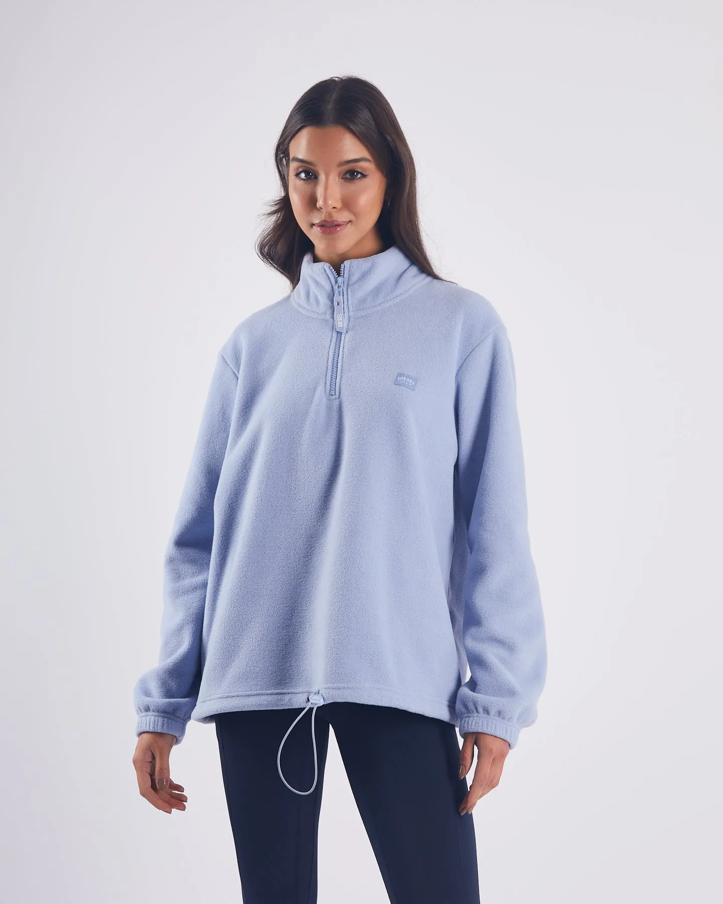 Birdie Fleece Half Zip Dusky Blue