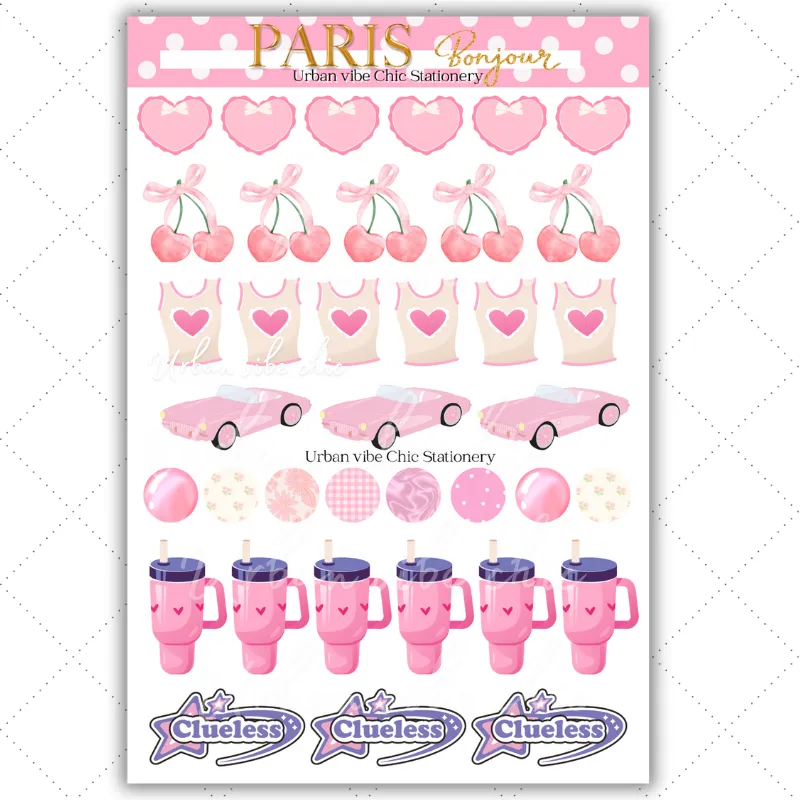 Black Girl Stickers - Paris Sticker Sheet 2