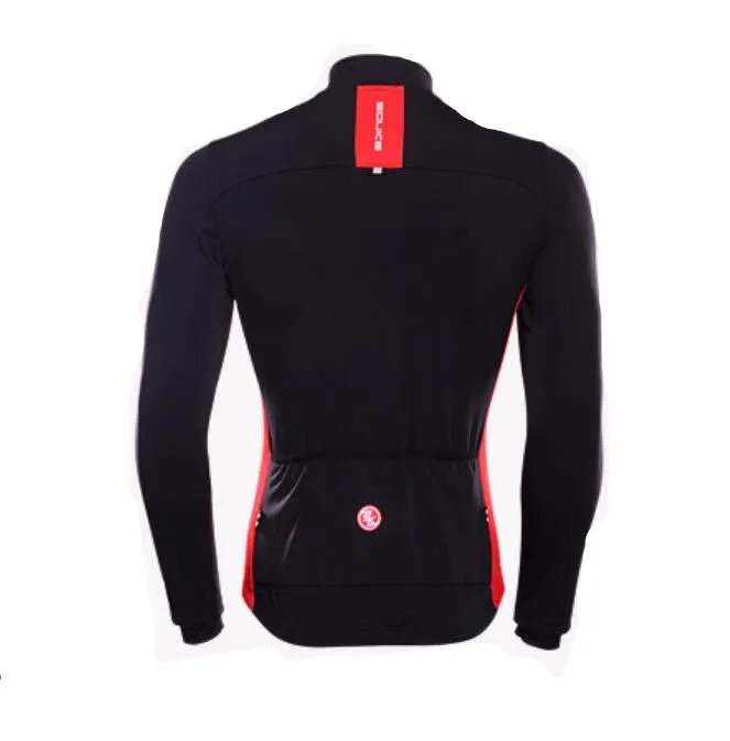 Black Men Long Sleeve Cycling Jersey