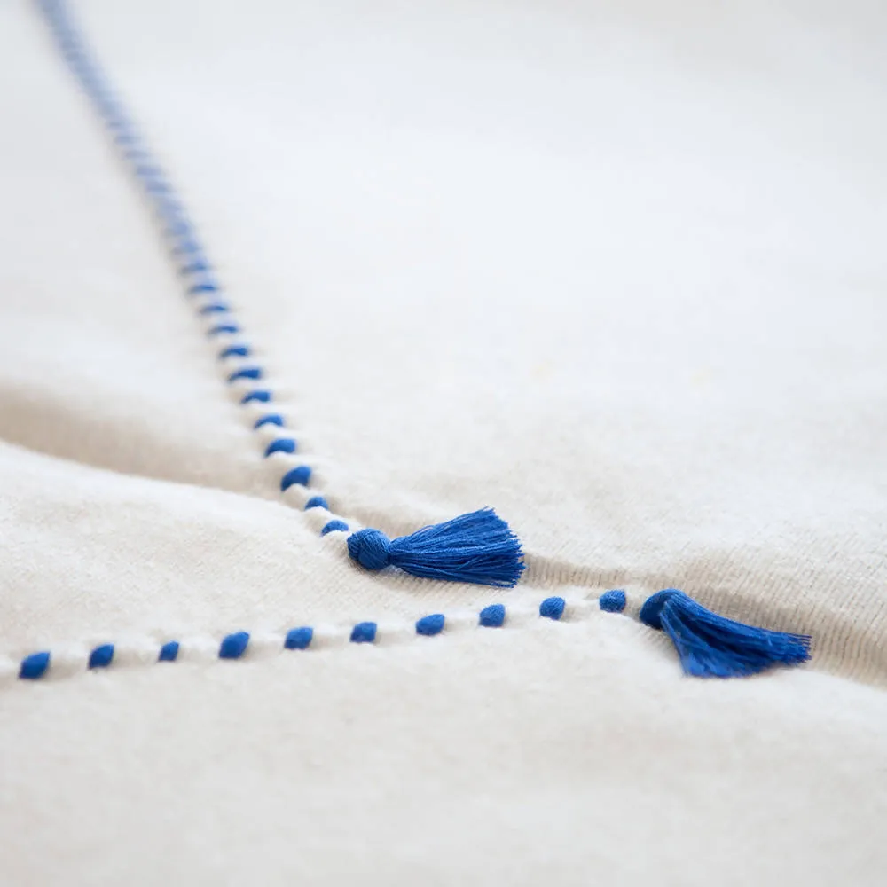 Blue and White Moroccan Bed Spread