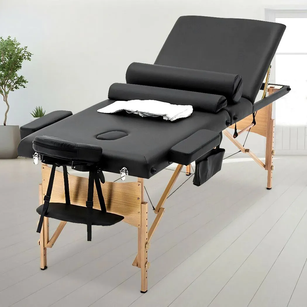 BMASSAGEX™ PRO Adjustable Backrest 84" Massage Table | Folding Portable Bed, Salon, Spa