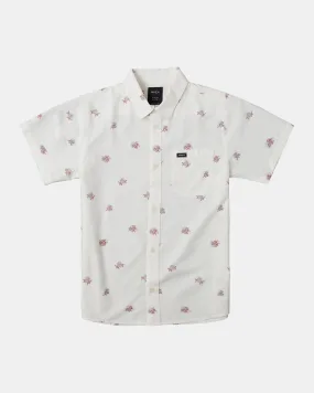 Boys Morning Glory Short Sleeve Shirt - Antique White