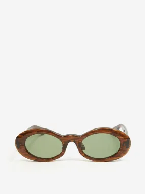 Brain Dead Oyster Eye Protection - Tortoise Smoke/Greeen Lens