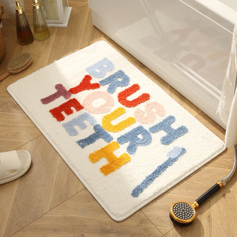 Brush Your Teeth Bath Mat