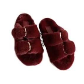 Burgundy Arizona Slippers