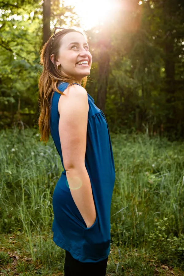 Callie Sleeveless Bamboo Tunic with Pockets