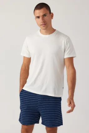 Capri Stripe Short - Indigo