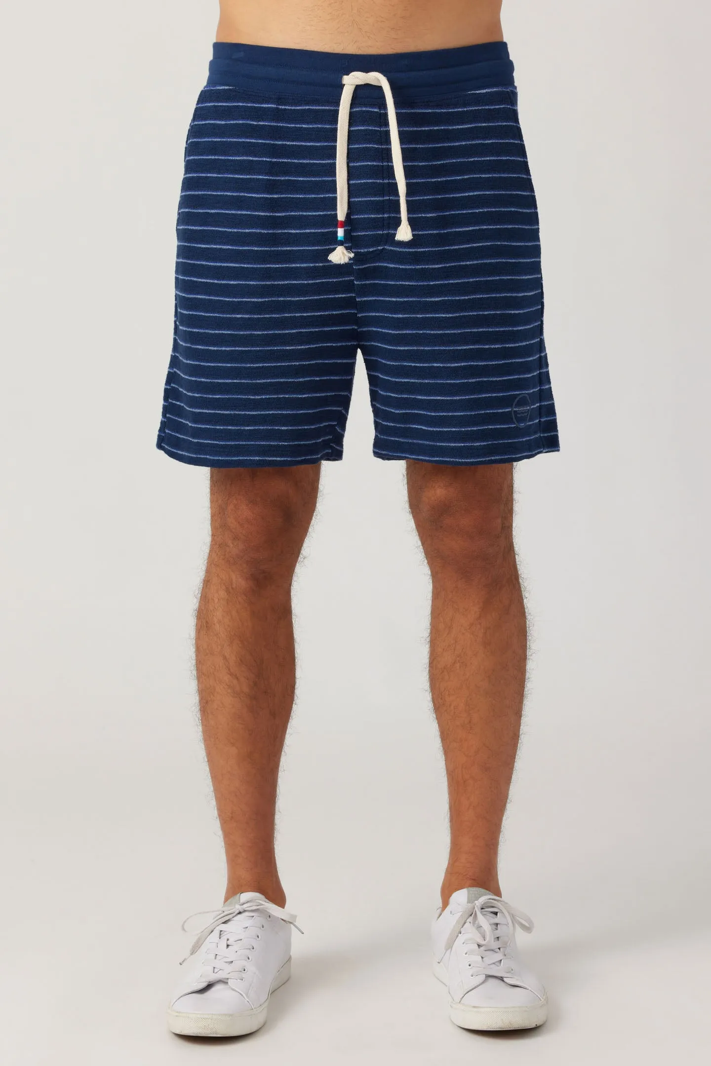 Capri Stripe Short - Indigo