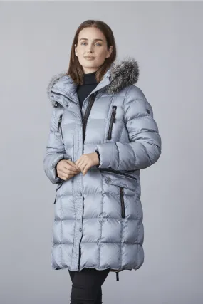 CARYS Down Coat with Detachable Natural Fur Hood 2860