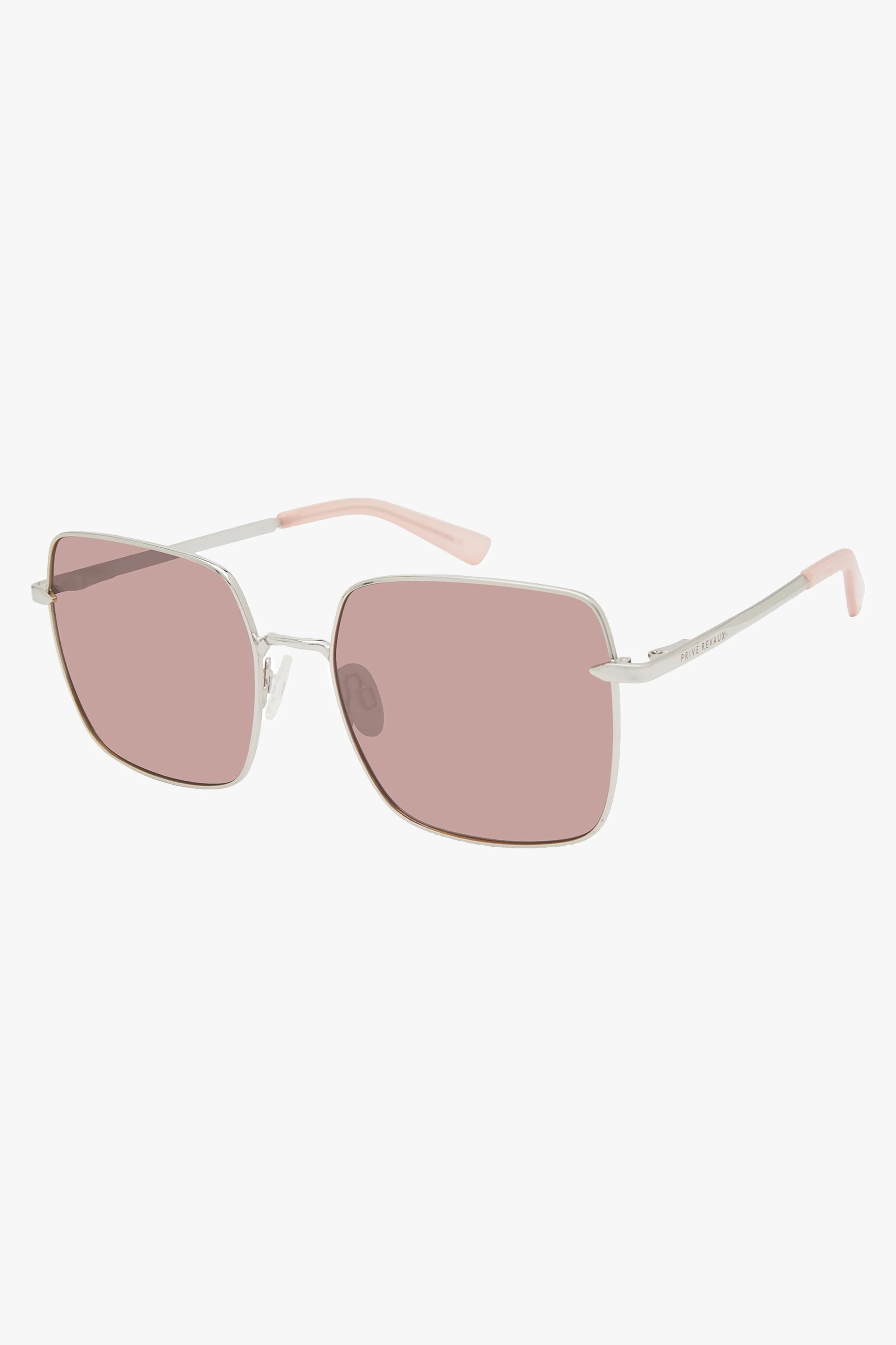 Casino Nights Silver Pink Cat Eye Sunglasses