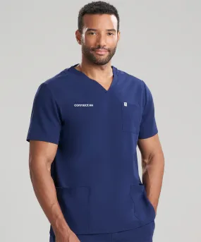 connectRN Mens 3-Pocket V-Neck Scrub Top