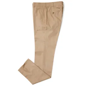 Cotton Flat-front Trousers