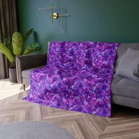 Crushed Velvet Blanket - Amethyst Dreams