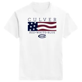 Culver Stars & Stripes Short Sleeve Tee - White