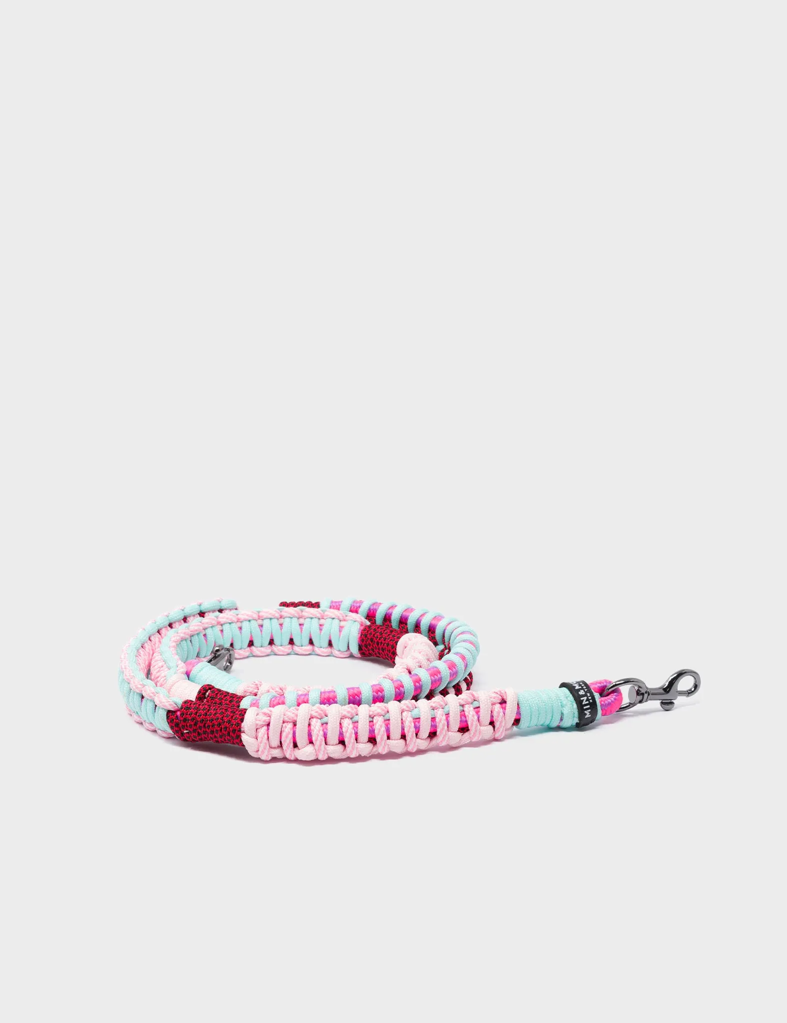 Detachable Shoulder Strap - Fuchsia, Pink and Blue Handwoven Paracord