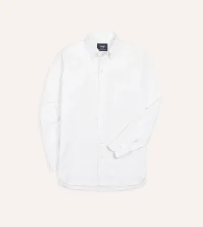 Drake's Oxford Button-Down Shirt / White