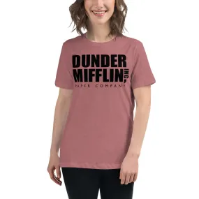 Dunder Mifflin Logo Women's Relaxed T-Shirt