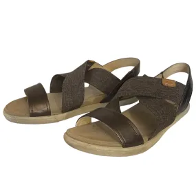 Ecco Damara Leather & Stretch Comfort Sandals Size 11