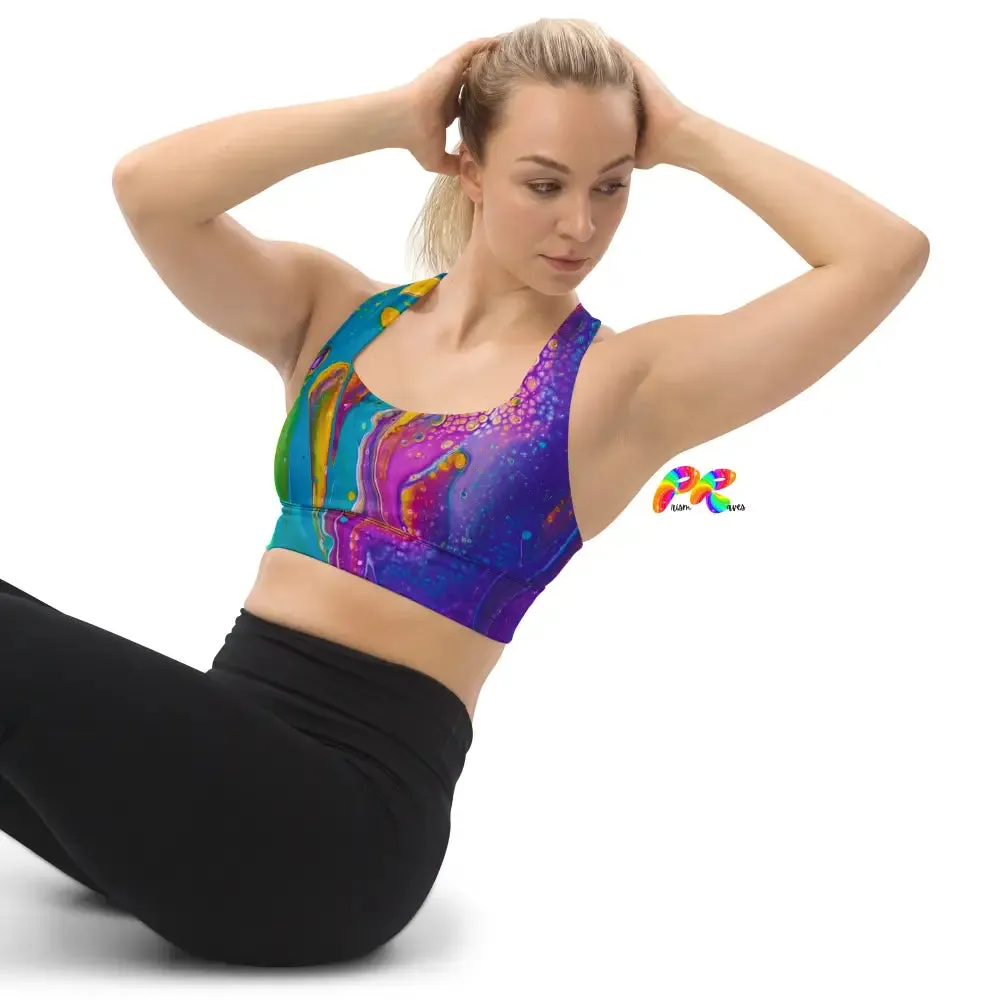 Fluid Palette Festival Longline Sports Bra