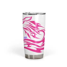 Gamer Girl Pink Fox- Custom 20oz Fat Tumbler