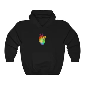 Gay Rainbow Proud at Heart Hoodie