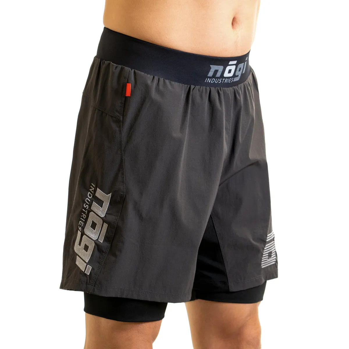 Ghost 7" Inseam Premium Lined Grappling Shorts - New Jersey Gray