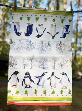 Holiday Penguin Tea Towel