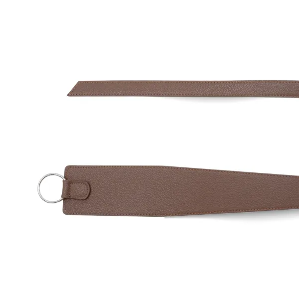 INDIGO - Women's Brown Genuine Leather Knot Waist Belt