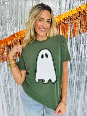 Jumbo Ghost Double Puff-Glitter Tee