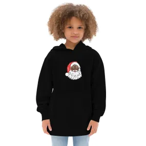 Kids fleece hoodie African American Santa