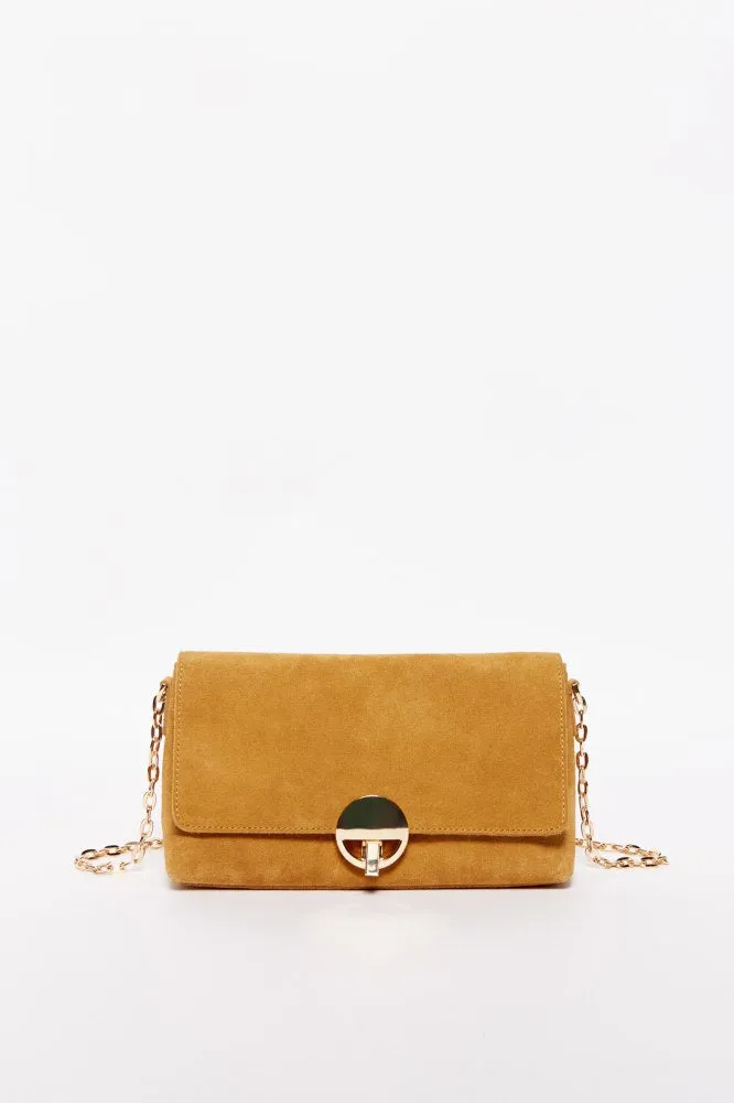 Leather Crossbody - Camel