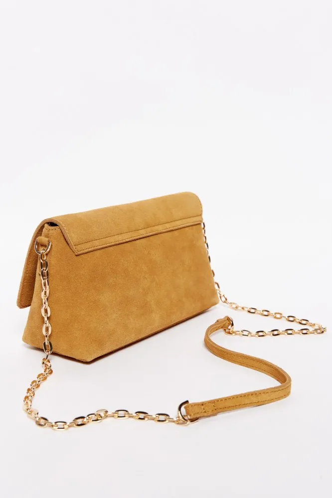 Leather Crossbody - Camel