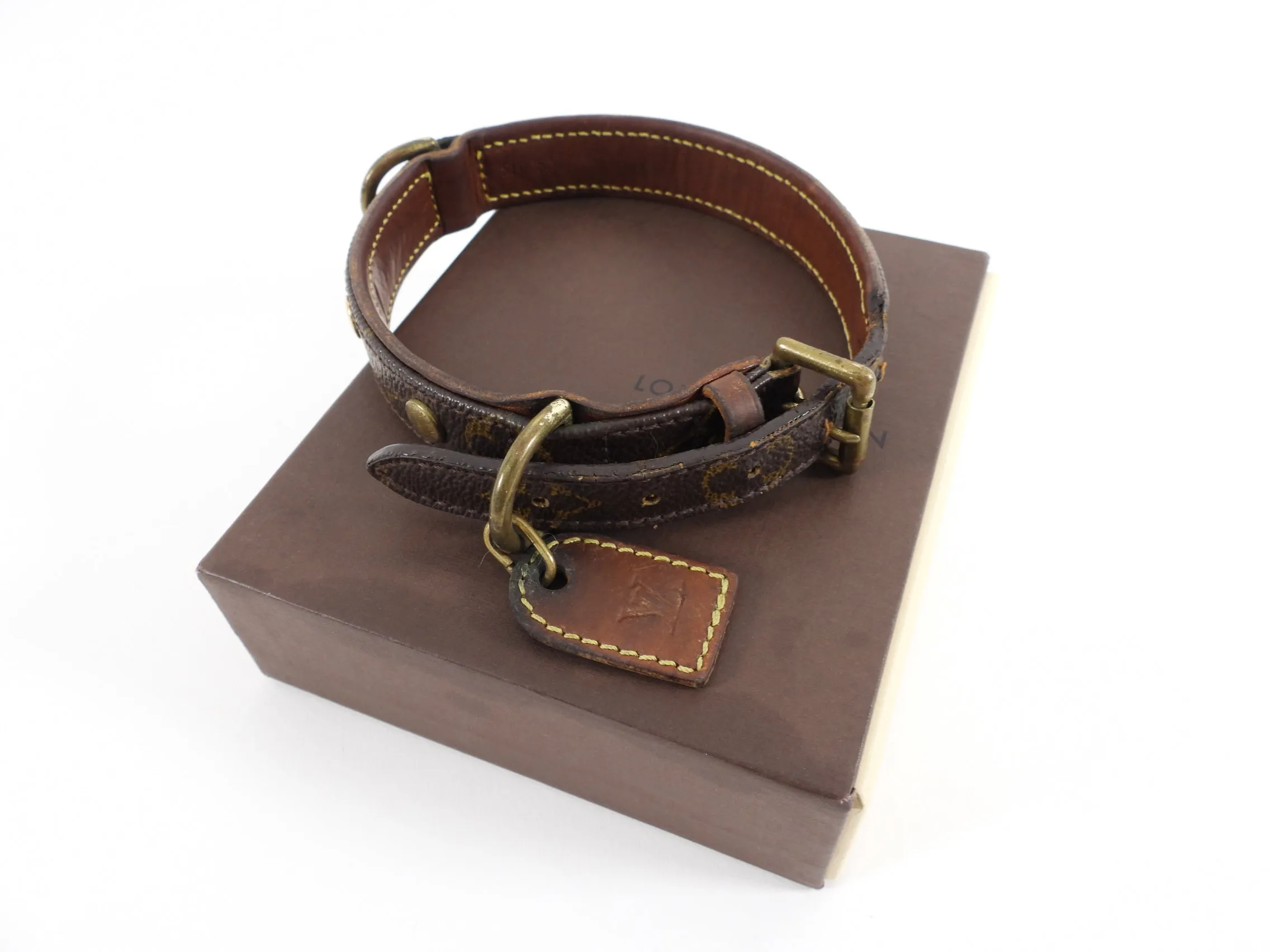 Louis Vuitton Vintage Monogram Canvas Dog Collar - XS / S